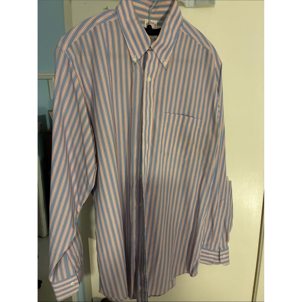 Brooks Brothers Light Blue Button-Down Dress Shirt - Picture 4 of 6